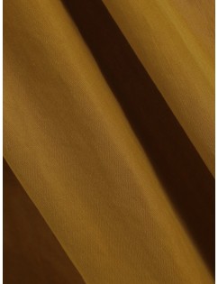 Split Hem Ruffle Overlay Midi Dress - Mustard L