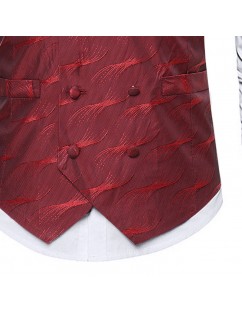 Weave Printing Business Party Vest for Men