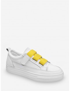 Candy Color Hook Loop Skate Shoes - Yellow Eu 39