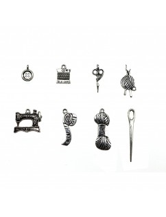 Wholesale 16pcs Bulk Lots Tibetan Silver Mix Charm Pendants Jewelry DIY Dressmaker's Tool Elements