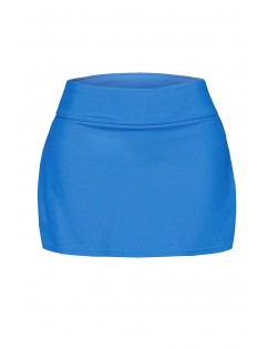 Plus Size Blue Skirted Swim Bikini Bottom